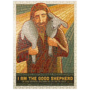 puzzleplate Jesus: The Good Shepherd, Vintage Poster 500 Jigsaw Puzzle
