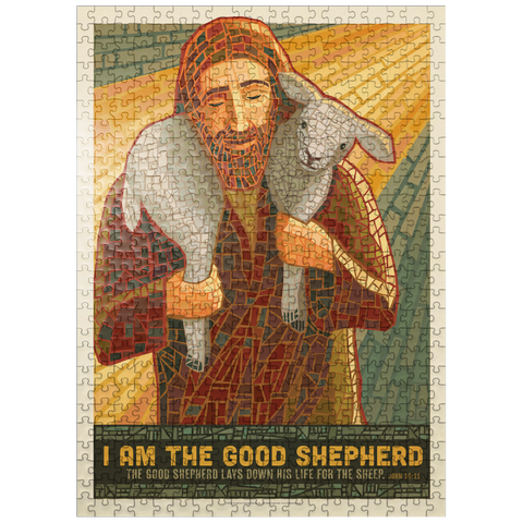 puzzleplate Jesus: The Good Shepherd, Vintage Poster 500 Jigsaw Puzzle