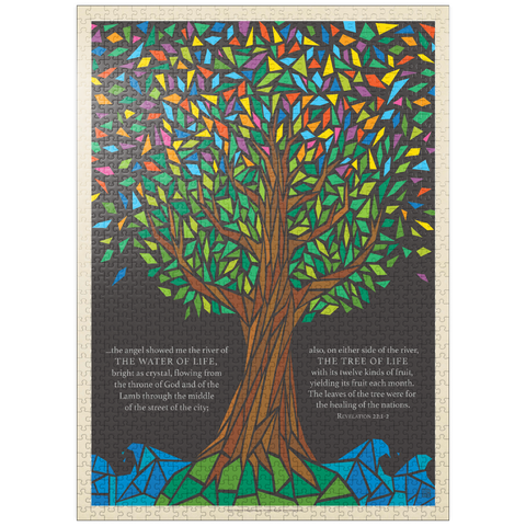 puzzleplate Tree Of Life, Vintage Poster 1000 Jigsaw Puzzle