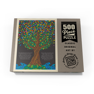 Tree Of Life, Vintage Poster 500 Jigsaw Puzzle box view3