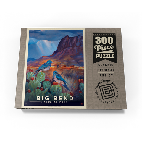 Big Bend National Park: Birds, Vintage Poster 300 Jigsaw Puzzle box view3