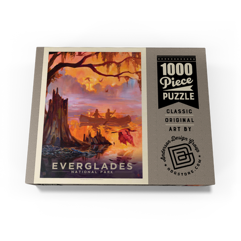 Everglades National Park: Silent Splendor, Vintage Poster 1000 Jigsaw Puzzle box view3