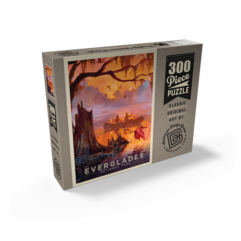 Everglades National Park: Silent Splendor, Vintage Poster 300 Jigsaw Puzzle box view2