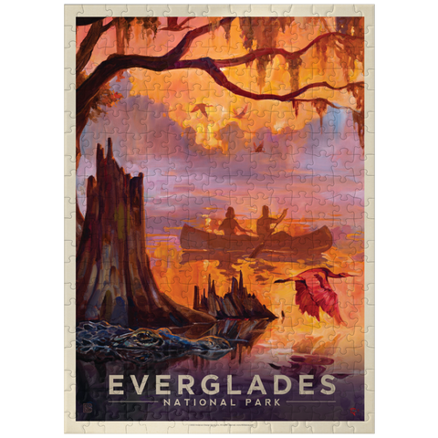 puzzleplate Everglades National Park: Silent Splendor, Vintage Poster 300 Jigsaw Puzzle