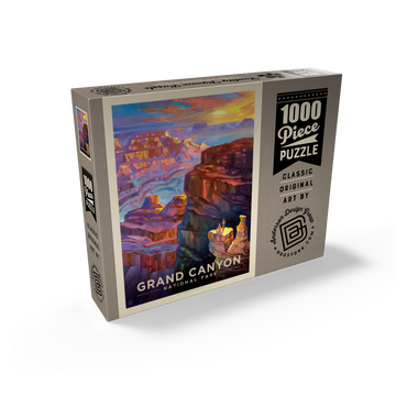 Grand Canyon National Park: Sunset, Vintage Poster 1000 Jigsaw Puzzle box view2