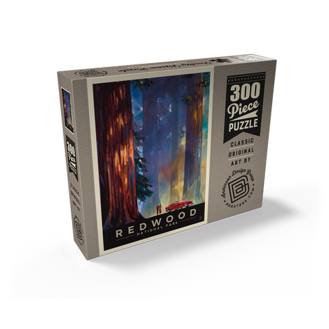 Redwood National Park: Among the Giants, Vintage Poster 300 Jigsaw Puzzle box view2