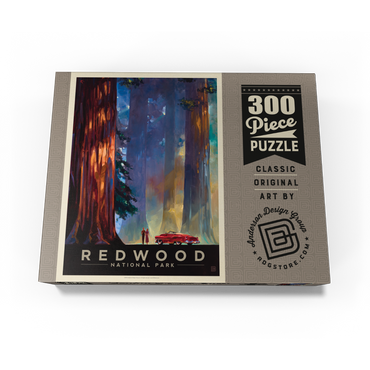 Redwood National Park: Among the Giants, Vintage Poster 300 Jigsaw Puzzle box view3