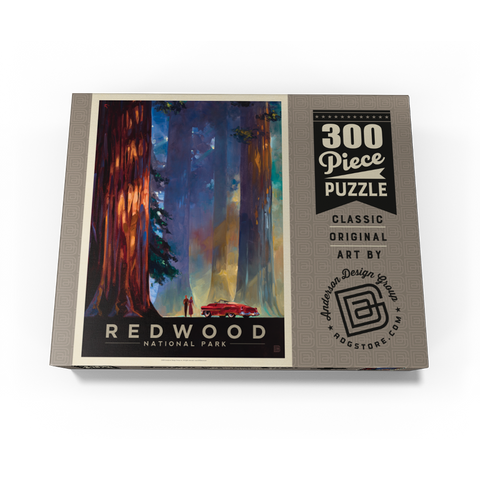 Redwood National Park: Among the Giants, Vintage Poster 300 Jigsaw Puzzle box view3