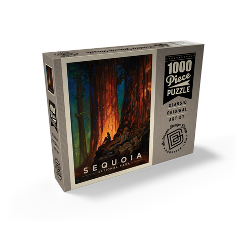 Sequoia National Park: Nature's Cathedral, Vintage Poster 1000 Jigsaw Puzzle box view2