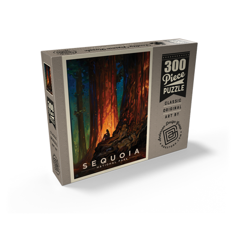 Sequoia National Park: Nature's Cathedral, Vintage Poster 300 Jigsaw Puzzle box view2
