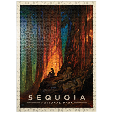 puzzleplate Sequoia National Park: Nature's Cathedral, Vintage Poster 500 Jigsaw Puzzle