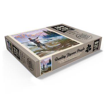 Classic Sportsman: Fly Fishing, Vintage Poster 100 Jigsaw Puzzle box view1