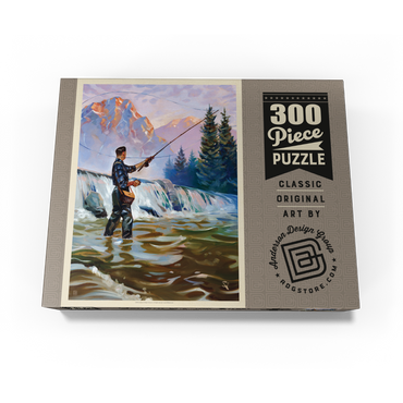 Classic Sportsman: Fly Fishing, Vintage Poster 300 Jigsaw Puzzle box view3