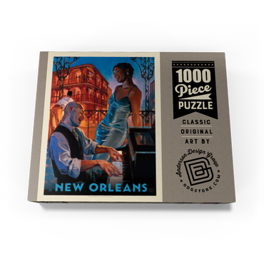 New Orleans: Jazz, Vintage Poster 1000 Jigsaw Puzzle box view3