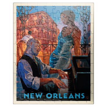 puzzleplate New Orleans: Jazz, Vintage Poster 100 Jigsaw Puzzle