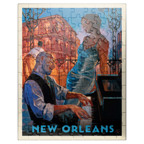 puzzleplate New Orleans: Jazz, Vintage Poster 100 Jigsaw Puzzle