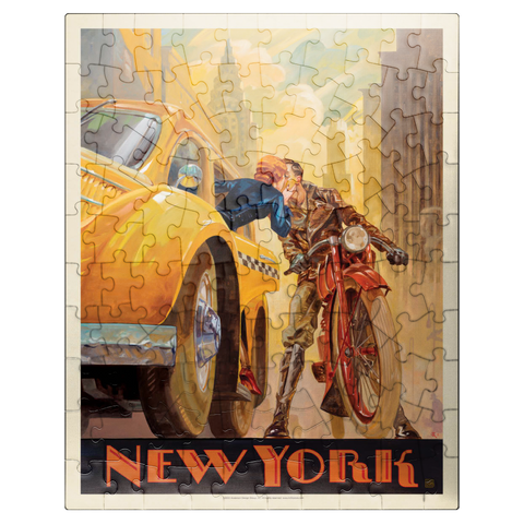puzzleplate New York Minute, Vintage Poster 100 Jigsaw Puzzle