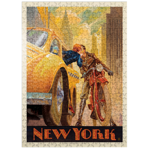 puzzleplate New York Minute, Vintage Poster 500 Jigsaw Puzzle