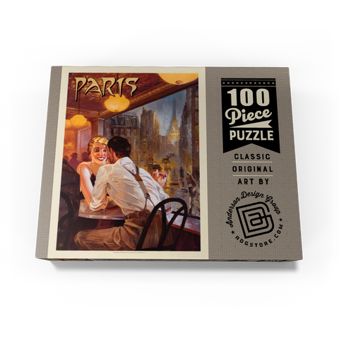 France: Paris When it Rains, Vintage Poster 100 Jigsaw Puzzle box view3