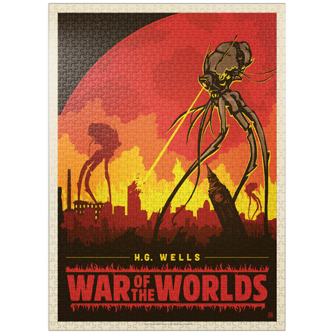 puzzleplate War of the Worlds: H.G. Wells, Vintage Poster 1000 Jigsaw Puzzle