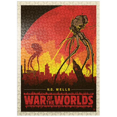 puzzleplate War of the Worlds: H.G. Wells, Vintage Poster 500 Jigsaw Puzzle