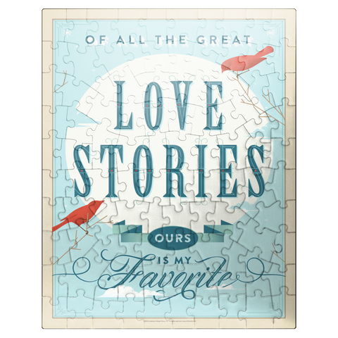 puzzleplate My Favorite Love Story, Vintage Poster 100 Jigsaw Puzzle