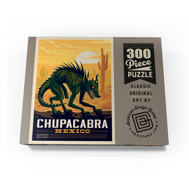 Mythical Creatures: Chupacabra, Vintage Poster 300 Jigsaw Puzzle box view3