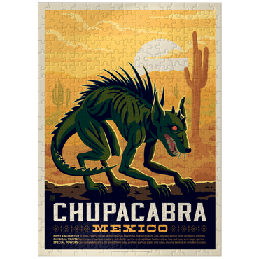 puzzleplate Mythical Creatures: Chupacabra, Vintage Poster 300 Jigsaw Puzzle