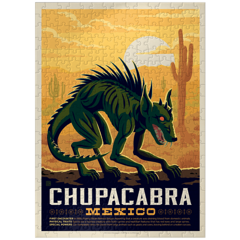 puzzleplate Mythical Creatures: Chupacabra, Vintage Poster 300 Jigsaw Puzzle