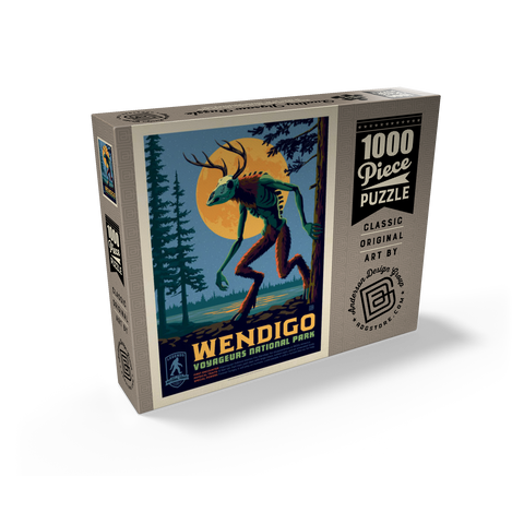 Legends Of The National Parks: Voyageurs' The Wendigo, Vintage Poster 1000 Jigsaw Puzzle box view2