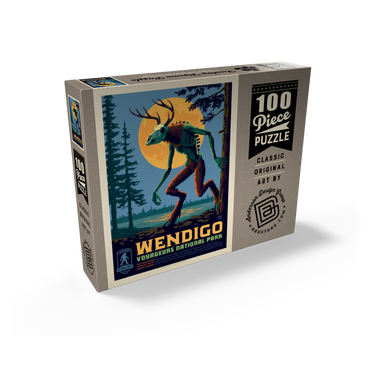 Legends Of The National Parks: Voyageurs' The Wendigo, Vintage Poster 100 Jigsaw Puzzle box view2