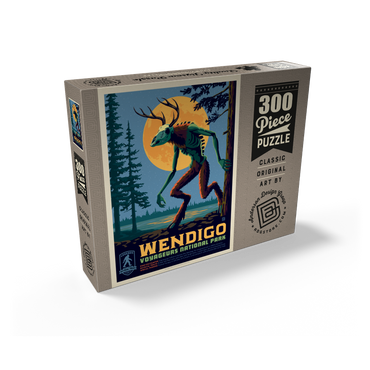 Legends Of The National Parks: Voyageurs' The Wendigo, Vintage Poster 300 Jigsaw Puzzle box view2