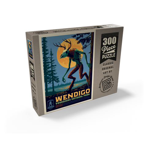Legends Of The National Parks: Voyageurs' The Wendigo, Vintage Poster 300 Jigsaw Puzzle box view2