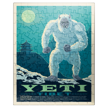 puzzleplate Mythical Creatures: Yeti, Vintage Poster 100 Jigsaw Puzzle