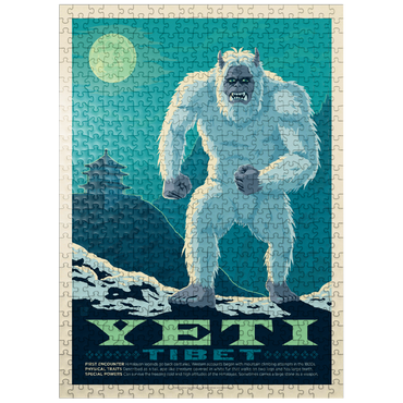 puzzleplate Mythical Creatures: Yeti, Vintage Poster 500 Jigsaw Puzzle