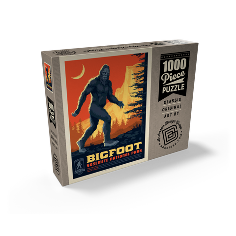 Legends Of The National Parks: Yosemite's Bigfoot, Vintage Poster 1000 Jigsaw Puzzle box view2