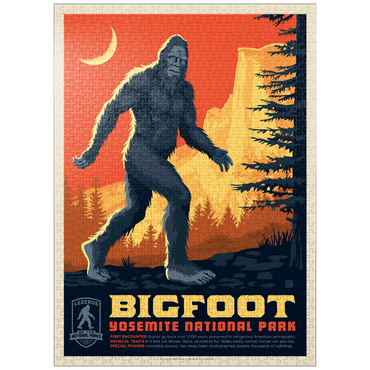 puzzleplate Legends Of The National Parks: Yosemite's Bigfoot, Vintage Poster 1000 Jigsaw Puzzle