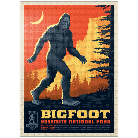 puzzleplate Legends Of The National Parks: Yosemite's Bigfoot, Vintage Poster 1000 Jigsaw Puzzle