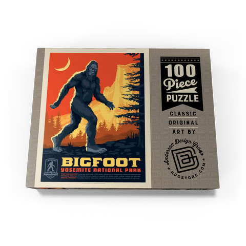 Legends Of The National Parks: Yosemite's Bigfoot, Vintage Poster 100 Jigsaw Puzzle box view3