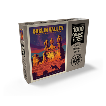 Goblin Valley State Park, Utah, Vintage Poster 1000 Jigsaw Puzzle box view2