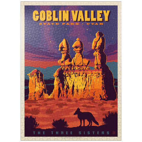 puzzleplate Goblin Valley State Park, Utah, Vintage Poster 1000 Jigsaw Puzzle