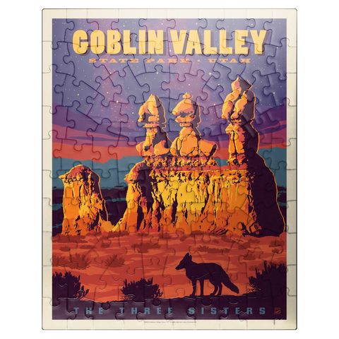 puzzleplate Goblin Valley State Park, Utah, Vintage Poster 100 Jigsaw Puzzle
