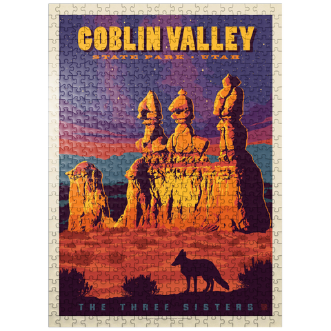 puzzleplate Goblin Valley State Park, Utah, Vintage Poster 500 Jigsaw Puzzle