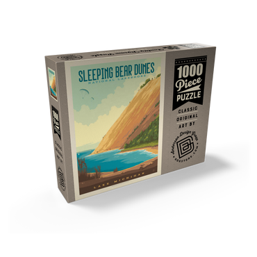 Sleeping Bear Dunes National Lakeshore, Vintage Poster 1000 Jigsaw Puzzle box view2