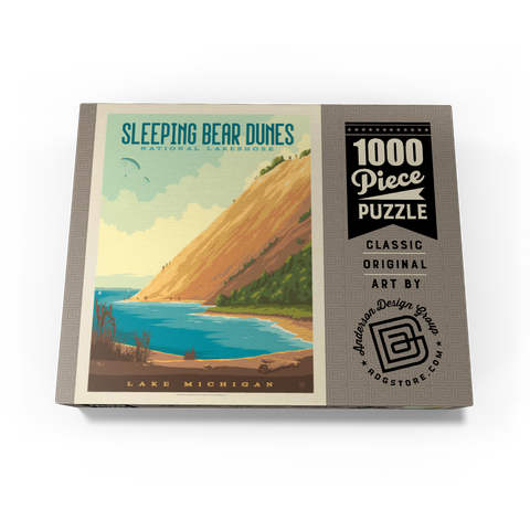 Sleeping Bear Dunes National Lakeshore, Vintage Poster 1000 Jigsaw Puzzle box view3