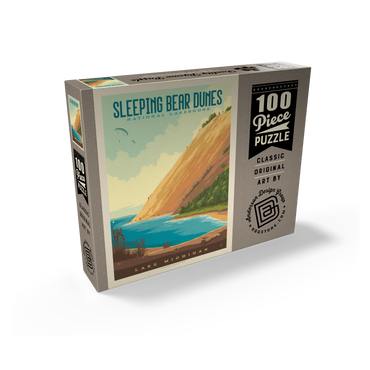 Sleeping Bear Dunes National Lakeshore, Vintage Poster 100 Jigsaw Puzzle box view2