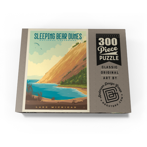 Sleeping Bear Dunes National Lakeshore, Vintage Poster 300 Jigsaw Puzzle box view3