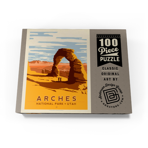 Arches National Park: Delicate Arch, Vintage Poster 100 Jigsaw Puzzle box view3