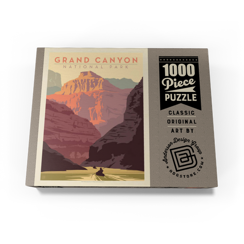 Grand Canyon National Park: Kayak, Vintage Poster 1000 Jigsaw Puzzle box view3