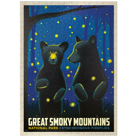 puzzleplate Great Smoky Mountains National Park: Firefly Cubs, Vintage Poster 300 Jigsaw Puzzle